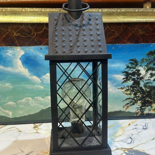 Black Lantern Tabletop Fountain – Elegant & Relaxing Décor