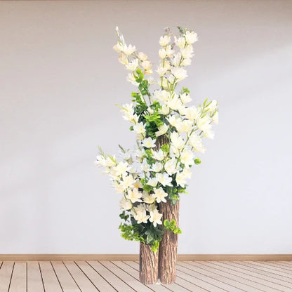 Elegant Artificial White Flower with Guldan – Home Décor