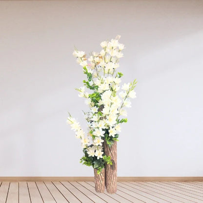 Elegant Artificial White Flower with Guldan – Home Décor