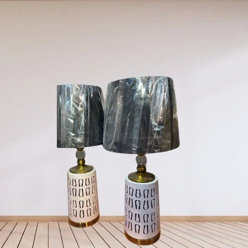 Double Light Stone Lamp – Set of 2 | Elegant Lighting