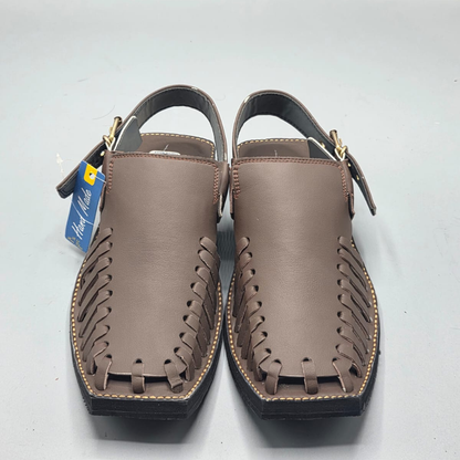 Brown Peshawari Chappal Handmade Traditional Sandals