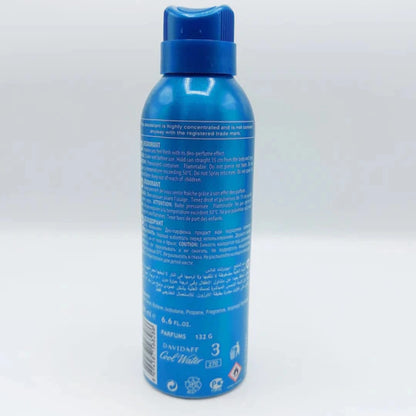 Davidoff Cool Water Deodorant Spray for Men 200ml