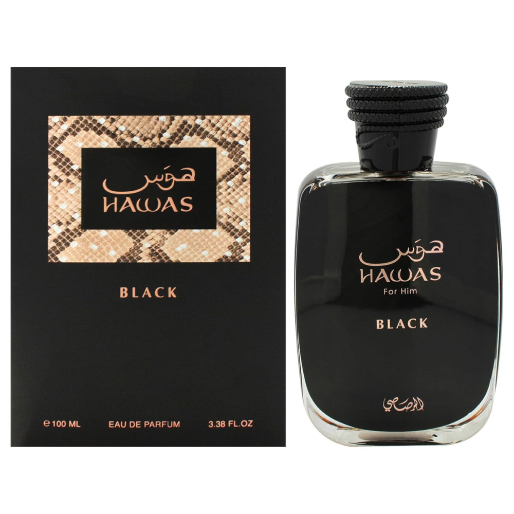Rasasi Hawas Black EDP 100ml – Luxury Long-Lasting Perfume
