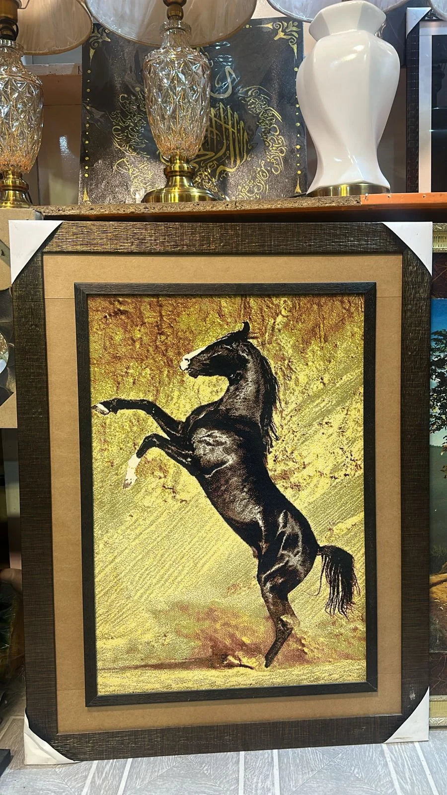Elegant Horse Frame Decorative Showpiece for Home