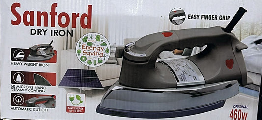 سانفورڈ ڈرائی آئرن - 460W | ہلکا پھلکا اور موثر آئرن
