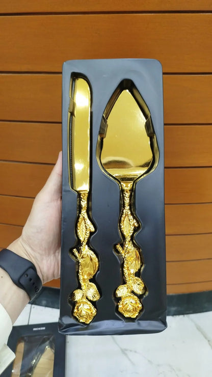 Elegant Wedding Cake Knife & Server Set – 2-Piece